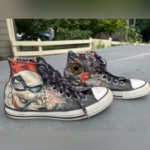 Harley Quinn Converse Shoes (Men’s 8.5)